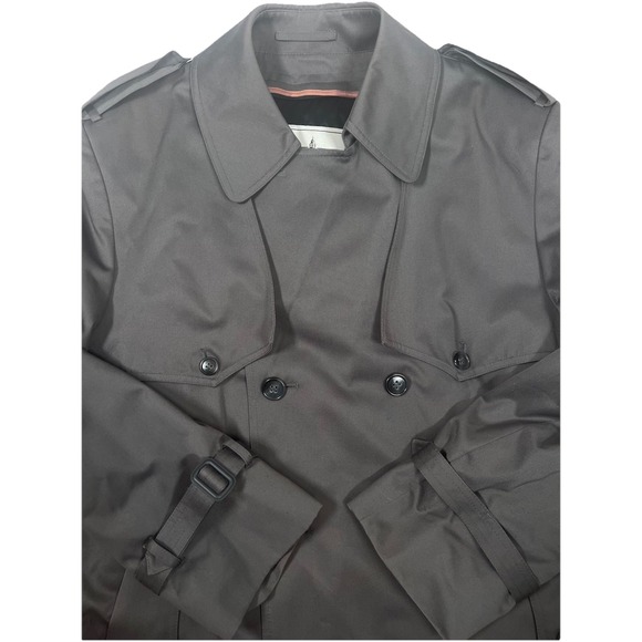 TOWNE London Fog Trench Coat‎ Mens 40 Short 40S Double Breasted Zip Out Lining